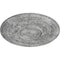 Ekena Millwork Dauphine Ceiling Medallion (Canopies up to 13 1/4"), 33 7/8"OD x 1 3/8"P, Ultra Pure White Crackle CM33DAUWC - alternate 2